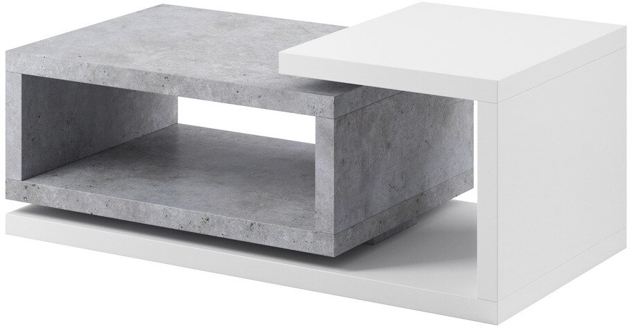 Konferenčný stolík BELO 97 biela / beton
